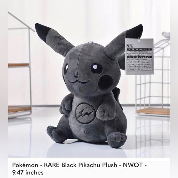 Pokémon - Rare Black Pikachu- NWOT - measurements in photos - Picture 8 of 8
